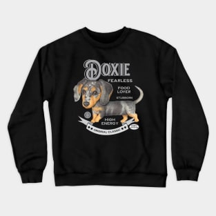 Dappled Dachshund Walking Crewneck Sweatshirt